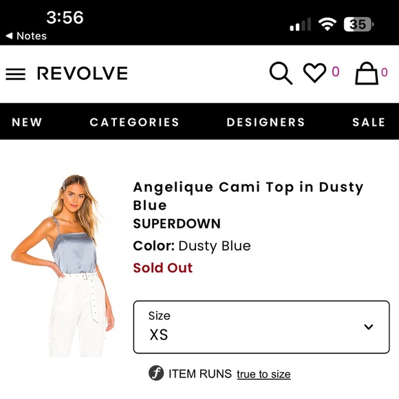 Superdown Blue Bustier Camisole Top - Picture 2 of 3